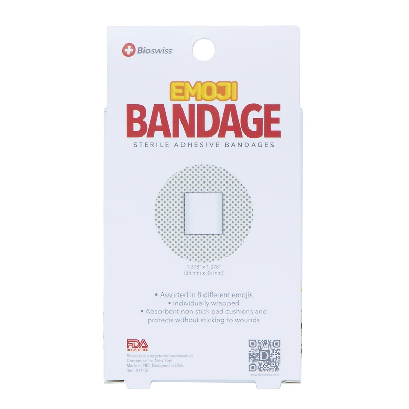 bioswiss® emoji bandages 24-count
