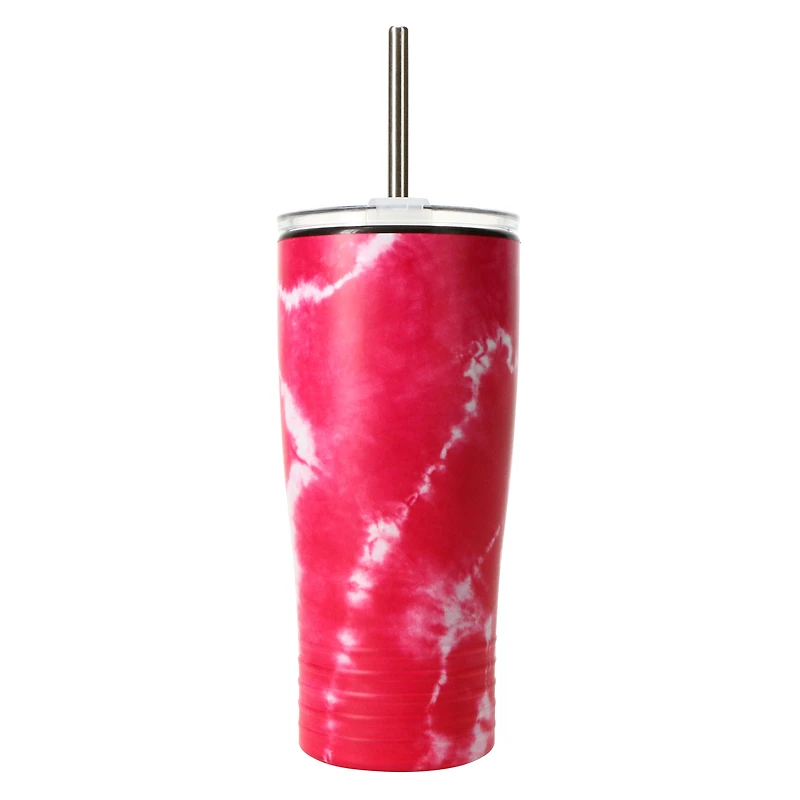 Tie Dye Tumbler With Straw 20oz