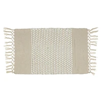 woven fringe rug 2ft x 3ft