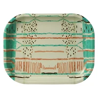 aquarelle decorative tray 7in x 5.5in - pink