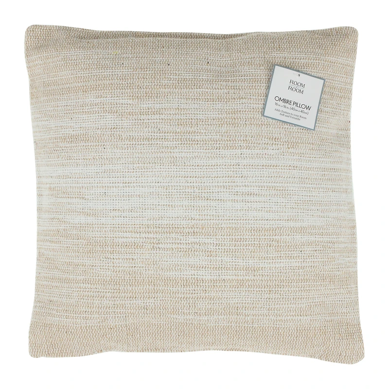 luxe collection ombre throw pillow 16in - pink