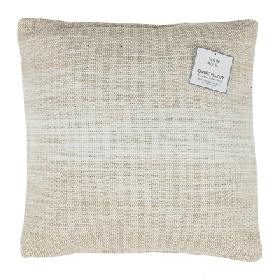 luxe collection ombre throw pillow 16in - pink