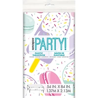 Frosted Sprinkles Birthday Plastic Tablecloth 54in X 84in