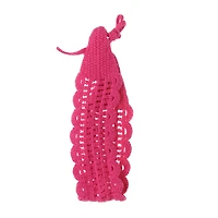 festival fun crochet headwrap - pink