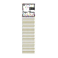 Gold Foil Geometric Print Paper Straws 10-Count