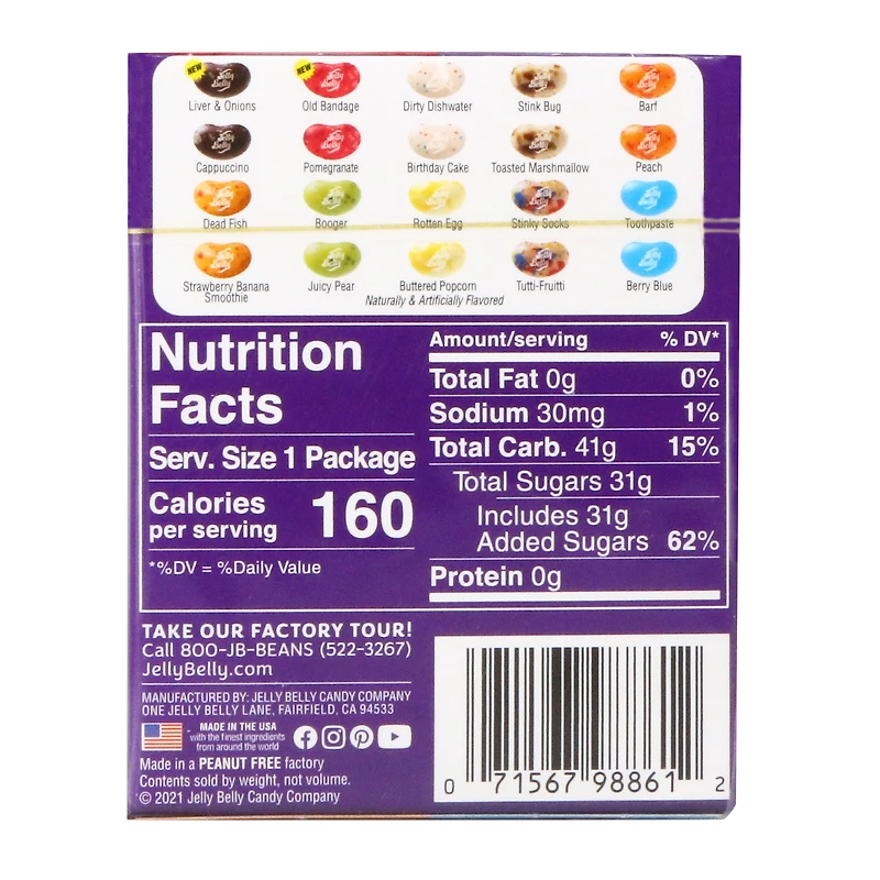 jelly belly® beanboozled® jelly beans 1.6oz box
