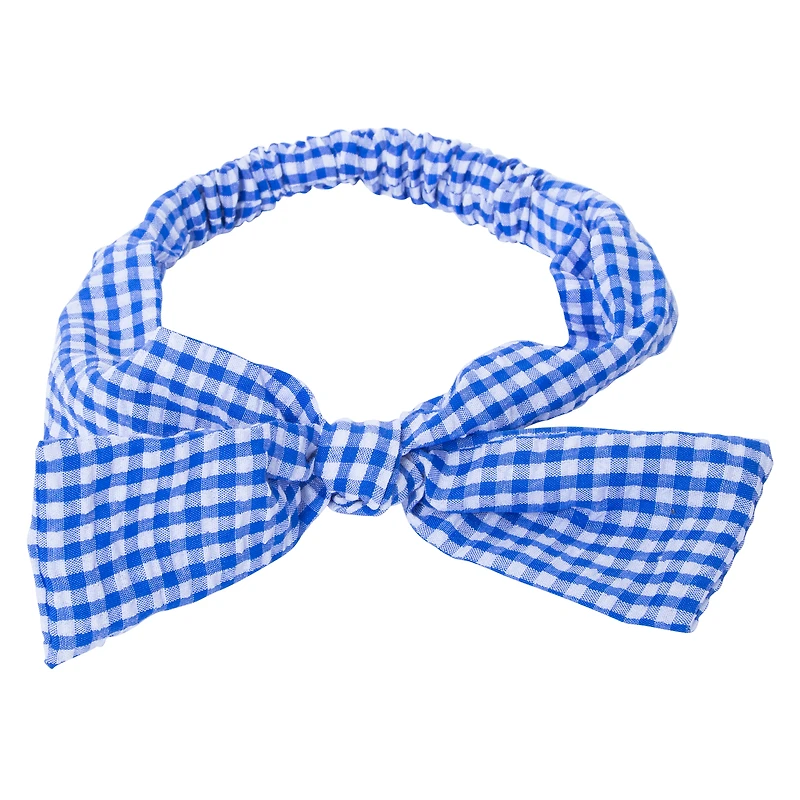 gingham bow headwrap