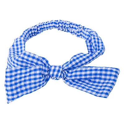 gingham bow headwrap