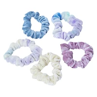 velvet mini scrunchies 5-pack