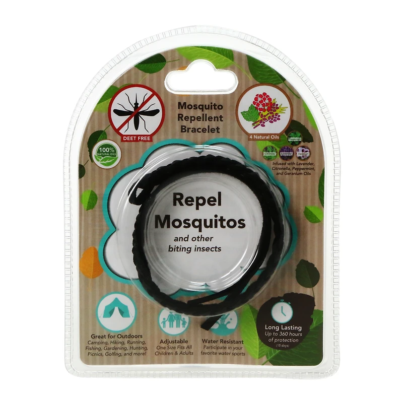 essential oil-infused bug repellant wristband
