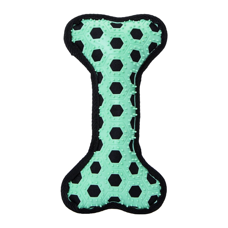 tough chew dog toy w/squeaker - bone