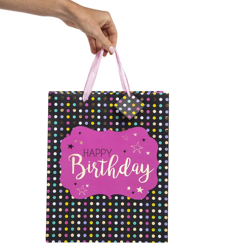 five below party supplies;gift bag;gift bags;gift wrapping tissue;party supplies;cheap gift bags;five bags;dotted bags;birthday bags;star bags;Kraft bags