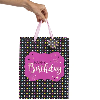 five below party supplies;gift bag;gift bags;gift wrapping tissue;party supplies;cheap gift bags;five bags;dotted bags;birthday bags;star bags;Kraft bags