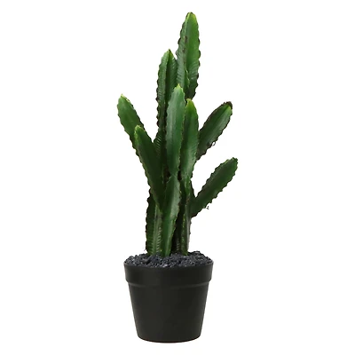 large saguaro cactus faux house plant 8in x 27in