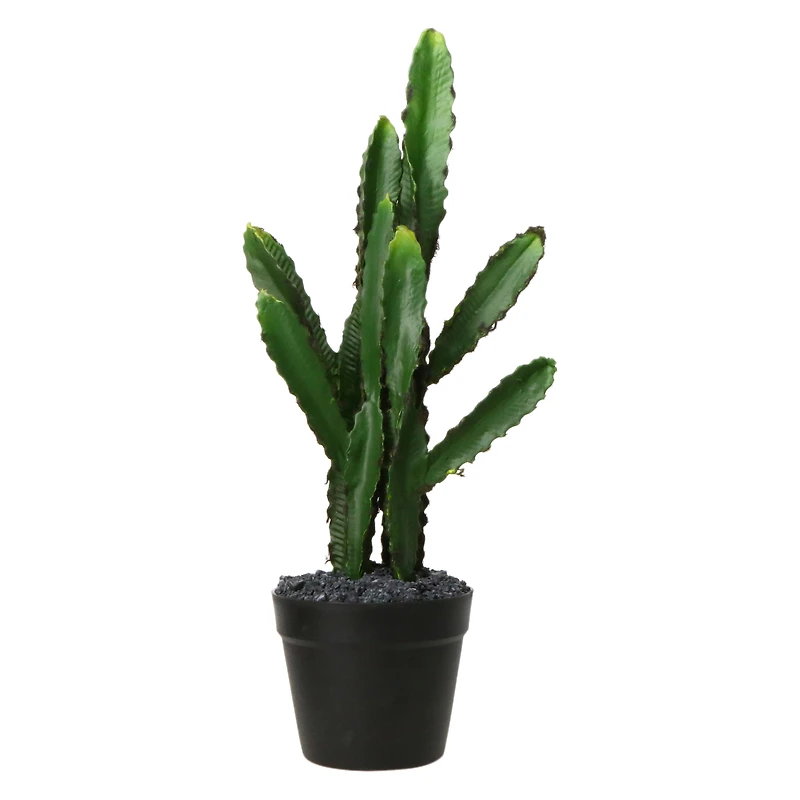 large saguaro cactus faux house plant 8in x 27in