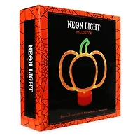 halloween pumpkin neon light 10in