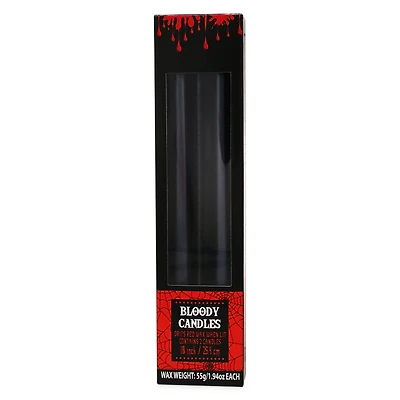 halloween bloody candles 2-pack, 10in