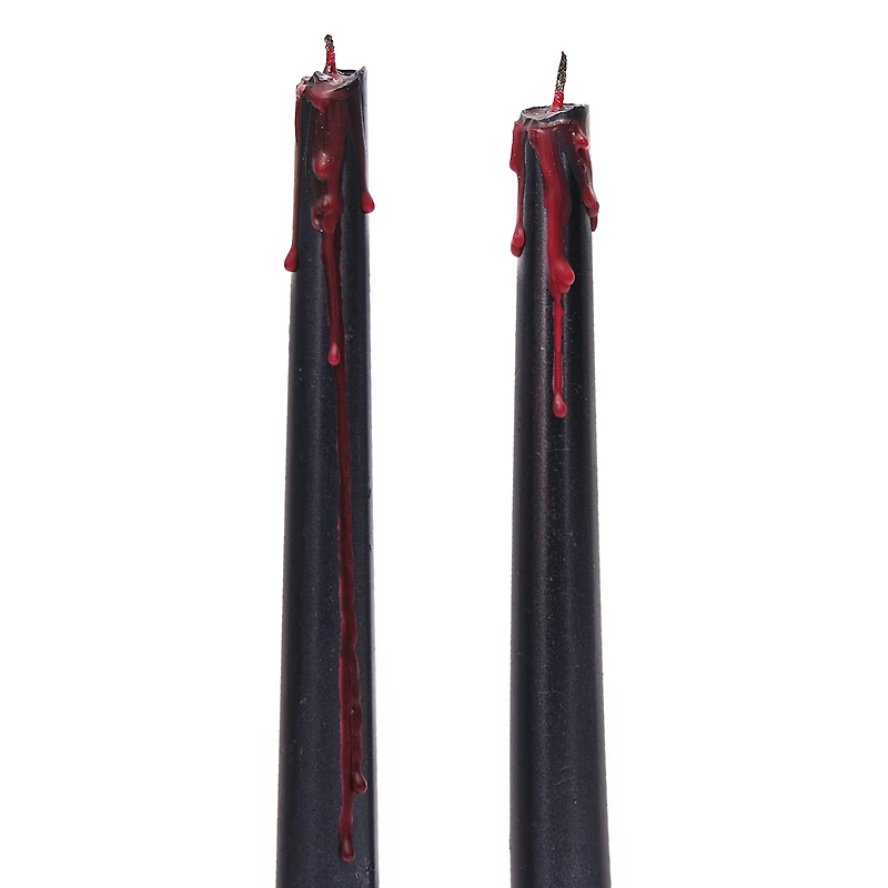 halloween bloody candles 2-pack, 10in
