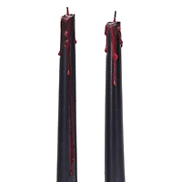 halloween bloody candles 2-pack, 10in