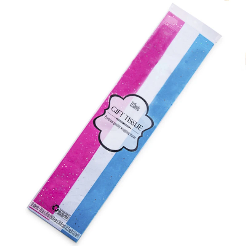 glitter gift tissue paper 12-count sheets