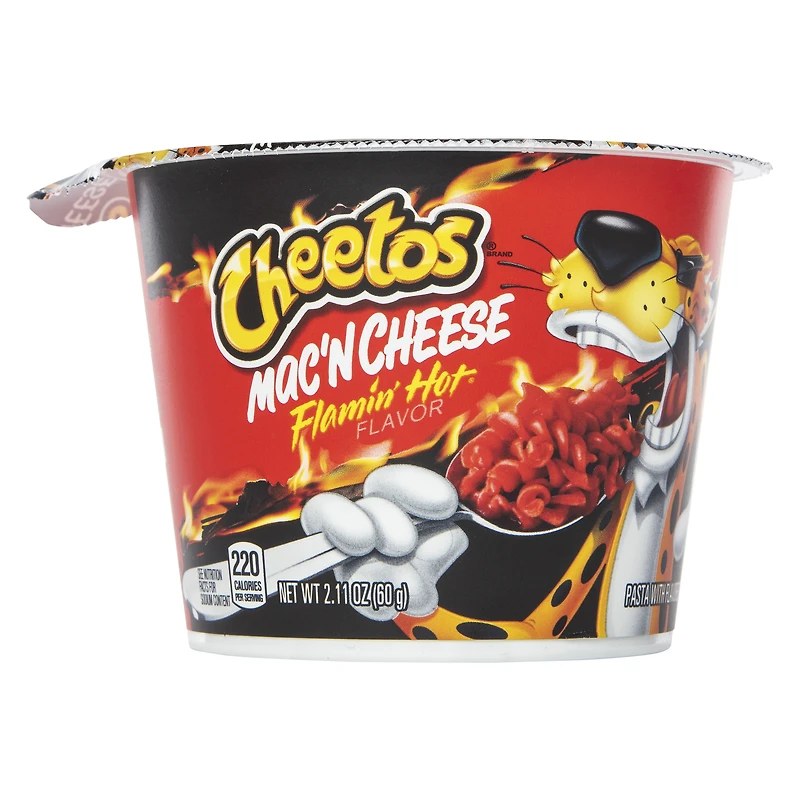 flamin' hot cheetos® mac'n cheese single 2.11oz