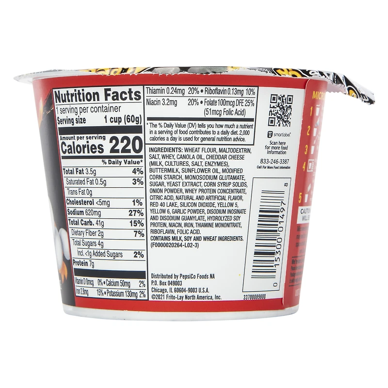 flamin' hot cheetos® mac'n cheese single 2.11oz
