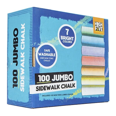 100-piece jumbo sidewalk chalk set, 7 colors
