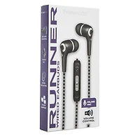 runner wired earbuds with inline microphone