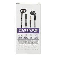 runner wired earbuds with inline microphone