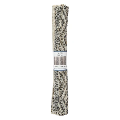 cotton & jute diamond rug 2ft x 3ft