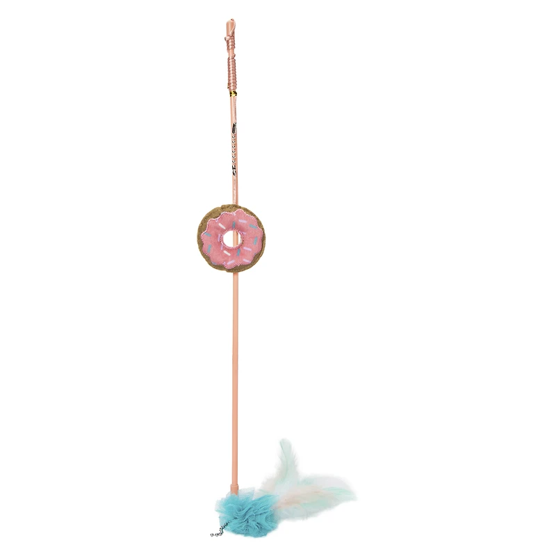 wand cat toy with sushi teaser 18in