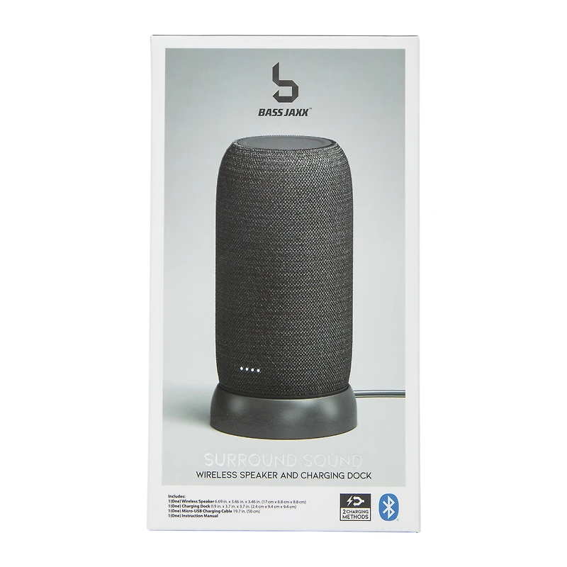 surround sound wireless bluetooth® speaker & charging dock