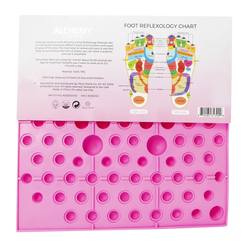 alchemy living™ reflexology massage mat