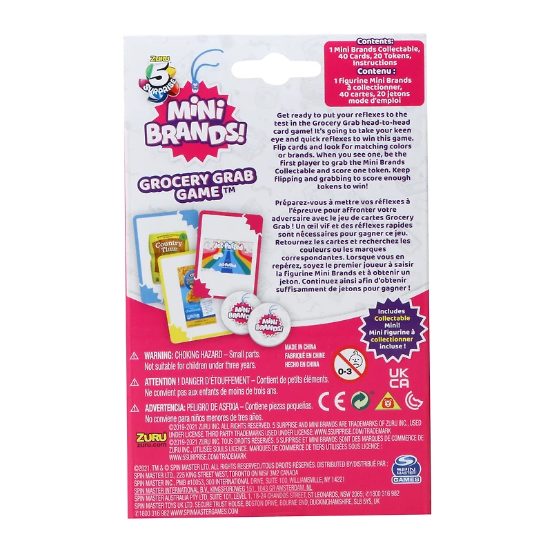 zuru® 5 surprise mini brands! grocery grab game™