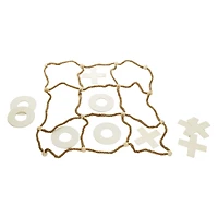 jumbo wooden tic tac toe game set