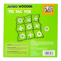 jumbo wooden tic tac toe game set