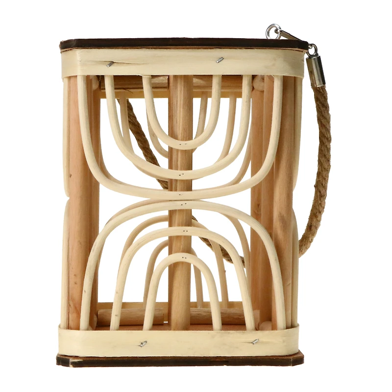 rattan lantern 7.8in x 5.9in