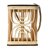 rattan lantern 7.8in x 5.9in