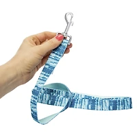 6ft blue tie dye dog leash