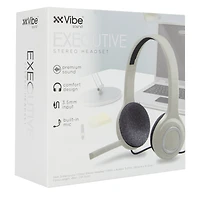 executive stereo headset with boom mic