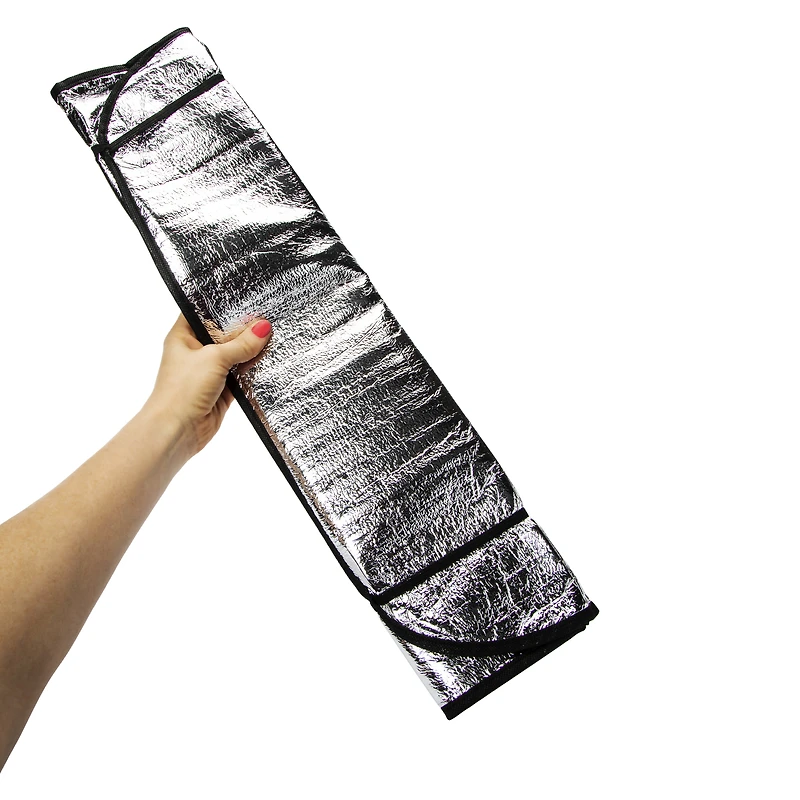 metallic car windshield sun shade 51in x 23.6in