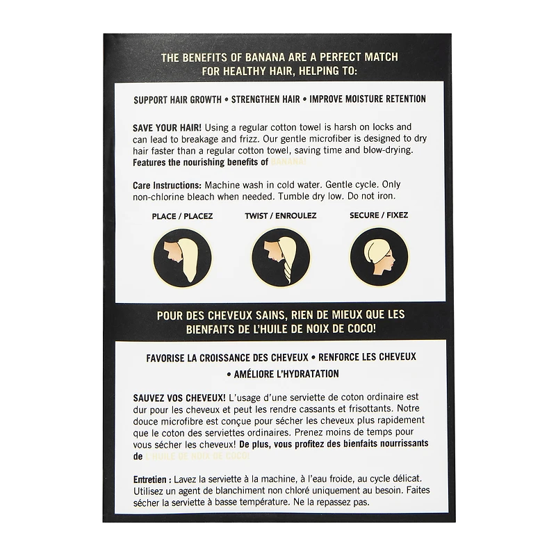 therawell® twirly hair towel