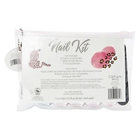 10-piece nail kit with polish & accessories