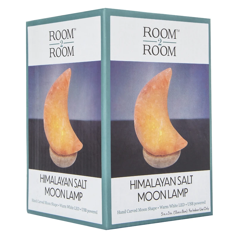 himalayan salt moon lamp 5in