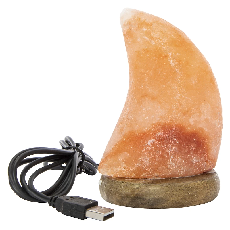 himalayan salt moon lamp 5in
