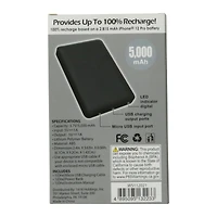 Slim Rechargeable 5000mAh Power Bank