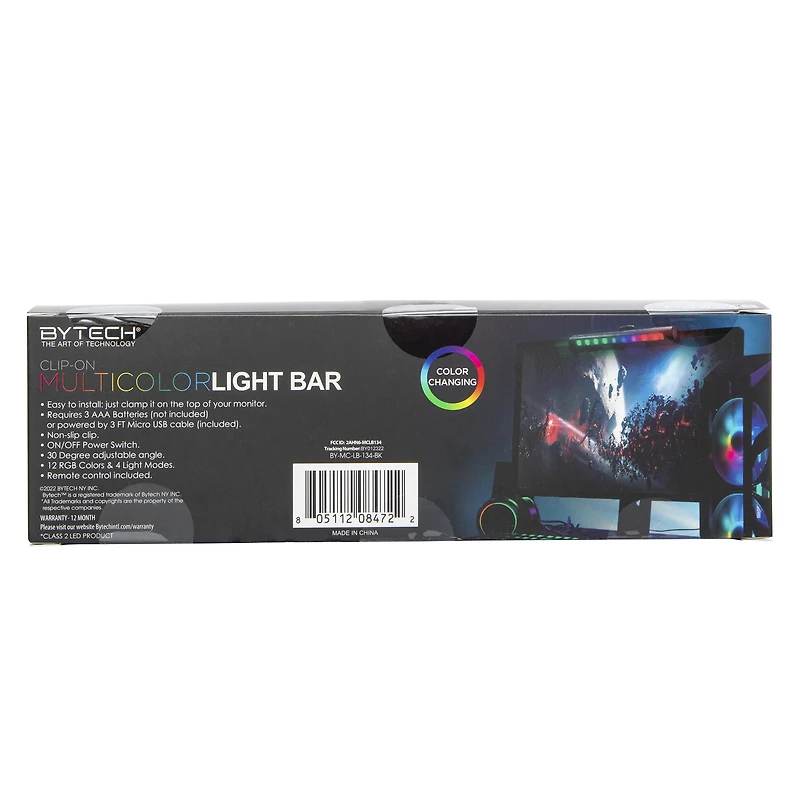 Clip-On Multicolor Color Change LED Light Bar