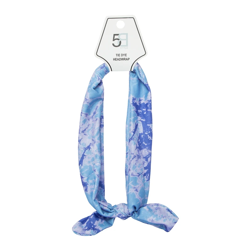 tie dye fabric headwrap