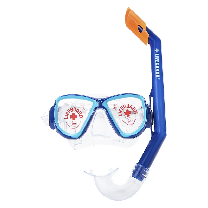 official lifeguard® youth snorkeling mask set
