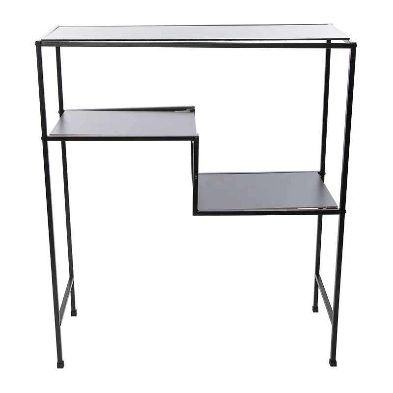 console accent table with shelves 24in x 29in
